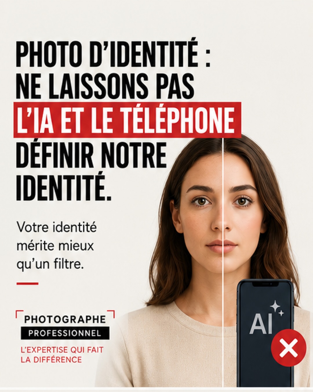 📸 Photo d’identité : attention aux selfies et aux applications IA.
Une photo officielle ne se résume pas à un simple po