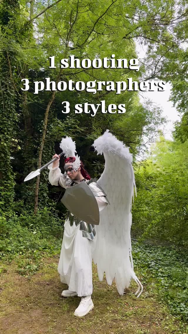 ⚔️ THREE EYES, ONE VALKYRIE ⚔️

The same costume. The same character.
Three photographers, three different visions.

One