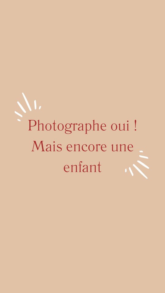 Grande enfant 🤪
J'ai 34 ans (35 dans quelques mois 😬) mais aux yeux de ma mère, je pense que je suis encore en école
