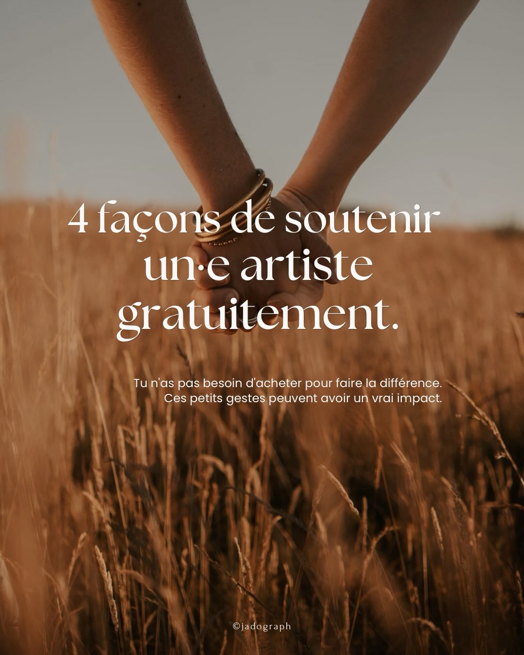 On pense souvent que soutenir un·e artiste, c’est forcément acheter son travail.

En réalité, il existe plein de petits 